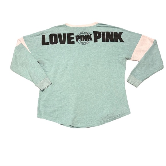 Victoria's Secret PINK Women’s Logo Pullover Campus Crewneck Sweatshirt Size M - Picture 3 of 15